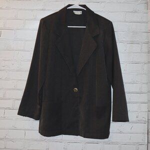 🖤 Alice Stuart Single‑Button Blazer · Size Small Classic & structured